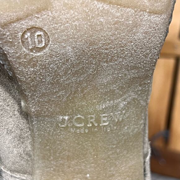 J.Crew MacAlister Chunky Heel Sand Suede Italy Desert Ankle Boots Womens Size 10 - Picture 11 of 11